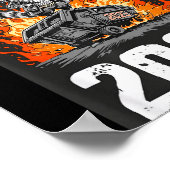 Rollin Into 2026 Raccoon Funny Dumpster Fire 2025  ポスター (角)