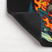 Rollin Into 2026 Raccoon Funny Dumpster Fire 2025 マウスパッド (コーナー)