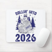 Rollin Into 2026 Raccoon Funny Dumpster Fire 2025  マウスパッド (マウス)