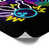 Rollin Into 6 Year Old Birthday Bowling Party 6th  ポスター (角)