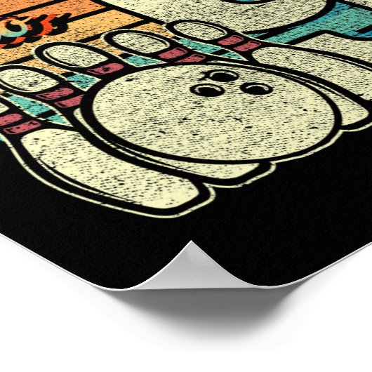 Rollin Into 9 Bowling Birthday Party 9th Birthday  ポスター (角)