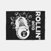 Rollin Into &#、Billiards &#、誕生日・フレーミング フリースブランケット (正面(横))