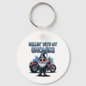 Rollin’ With My Gnomies Motorcycle Key Ring キーホルダー (正面)