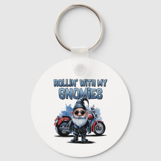 Rollin’ With My Gnomies Motorcycle Key Ring キーホルダー (正面)