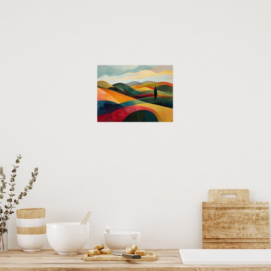 Rolling Chromatic Horizons ポスター (キッチン)