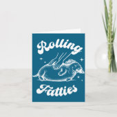 Rolling Fatties Dog Dachshund Weed Wiener Dog Love カード (正面)