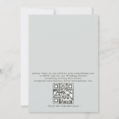 Rolling Hills Rustic Countryside QR Code Wedding 招待状 (裏面)