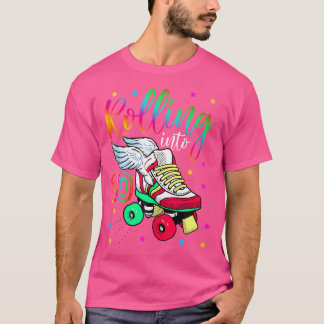 Rolling Into 10 Cool 10Th Birthday Roller Skating  Tシャツ