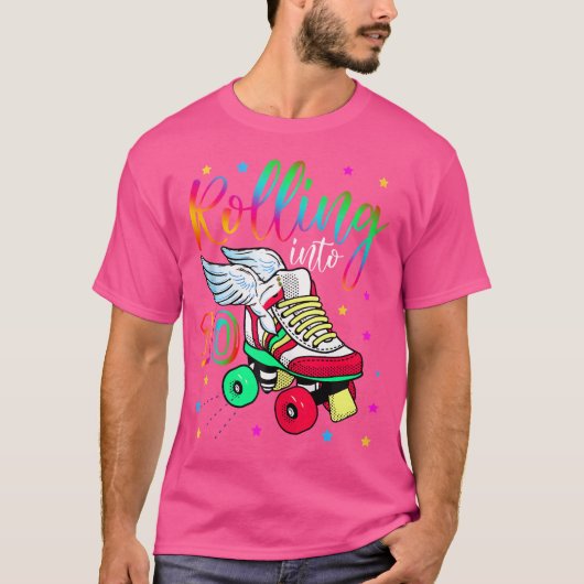 Rolling Into 10 Cool 10Th Birthday Roller Skating  Tシャツ (正面)