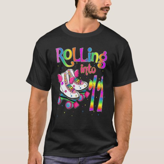 Rolling Into 11 Years Lets Roll I'm Turning 11 Rol Tシャツ (正面)