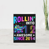 Rolling Into 12 Years Old Skates 12th Birthday Gir カード (正面)