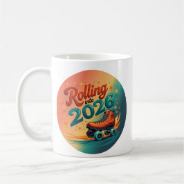 Rolling Into 2026 Retro Skate Mug コーヒーマグカップ