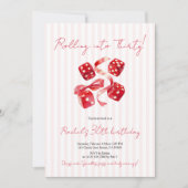 Rolling Into Thirty Birthday  招待状 (正面)