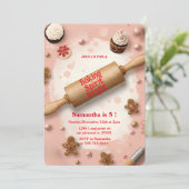 Rolling Pin Baking Spirit Bright Birthday 招待状 (スタンド正面)