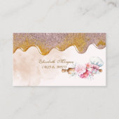 Rolling Pin Flowers Bakery Drips 名刺 (正面)