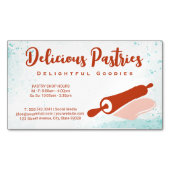 Rolling Pin Logo | Pastry マグネット名刺 (正面)