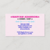 Rolling Pin Patisserie | Floral Cake Bakery 名刺 (裏面)