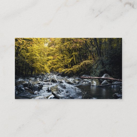 Rolling Rocky River at Dawn 名刺 (裏面)