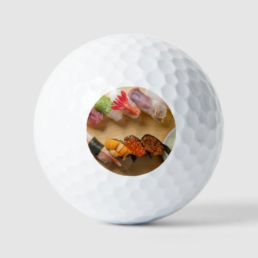 Rolling Sushi – Gourmet Curve Golf Ball ゴルフボール (正面)