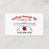Rolling Through Life Bowling Business Card 名刺 (正面)