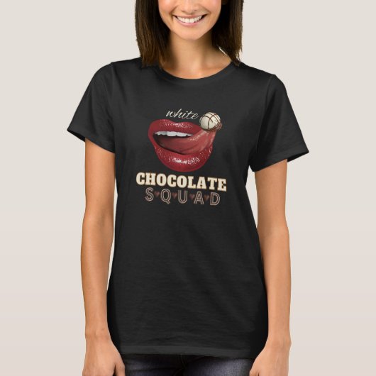 Rolling White Chocolate Chip Gourmand Tongue Tシャツ (正面)