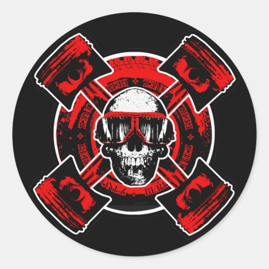 RollingBonez – ニトロパイロット ラウンドシール (正面)