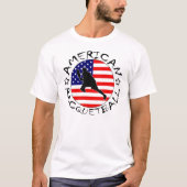 ROLLOUTのアメリカのラケットボールのチームTシャツ Tシャツ (正面)