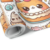 rolo de papel de presente com estampa infantil ラッピングペーパー (ロールコーナー)