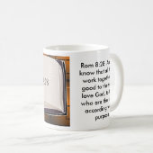 Romの8:28および私達はことをすべての事…知っています コーヒーマグカップ (正面右)