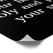 Rom 12:1オオカミは満月を見つめている。 ポスター (角)