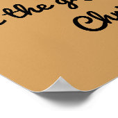 Rom 6:23黄色と黒のカナリモッキンバード ポスター (角)