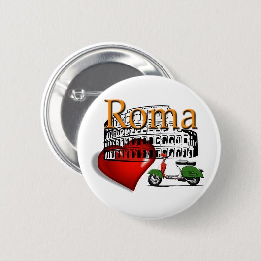 Roma in my Heart 缶バッジ (正面&裏面)