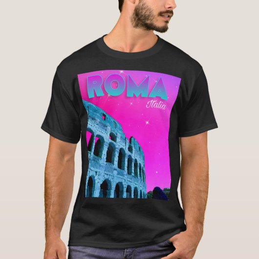 Roma Italia - ローマ イタリア - コロッセオ Tシャツ (正面)