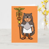 Roman 21st Birthday Card Signifer Standard Bearer カード (黄色い花)