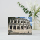 Roman Amphitheater, Nimes，フランス シーズンポストカード (スタンド正面)