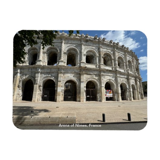 Roman Amphitheater, Nimes，フランス マグネット (横)