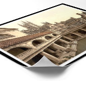 Roman Bath and Abbey, Bath, England ポスター (角)