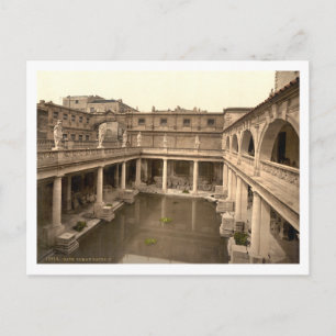 Roman Bath and Abbey II, Bath, Somerset，イギリス ポストカード