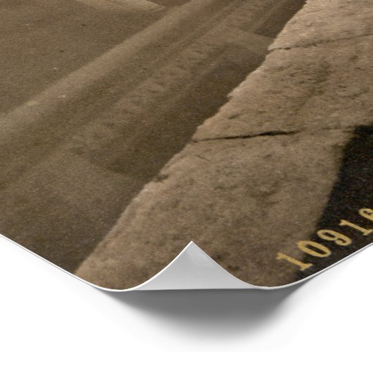 Roman Bath and Abbey III, Bath, Somerset, England ポスター (角)