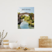 Roman Bridge, Cangas de Onís, Asturias travel ポスター (キッチン)