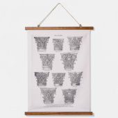 Roman Capital Styles Classical Architecture 吊り下げ型タペストリー (正面)