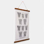 Roman Capital Styles Classical Architecture 吊り下げ型タペストリー (傾斜あり)