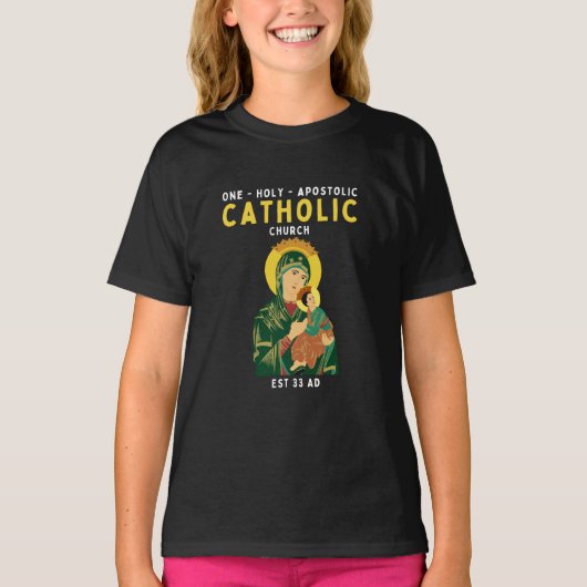  Roman Catholic Church One Holy Apostolic Tee  Tシャツ (正面)