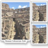 Roman Colosseum、イタリア写真ビニールシール シール (正面)