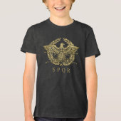 Roman Empire Eagle Emblem  トライブレンドＴシャツ (正面)