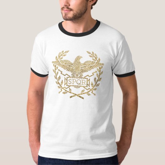 Roman Empire Eagle Mosaic Emblem Tシャツ (正面)