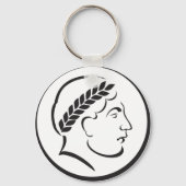 Roman Imperial Coin Silhouette Keychain - Ancient  キーホルダー (正面)