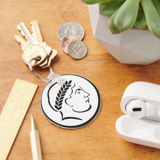 Roman Imperial Coin Silhouette Keychain - Ancient  キーホルダー (デスク)
