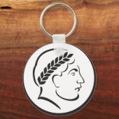 Roman Imperial Coin Silhouette Keychain - Ancient  キーホルダー (正面)