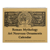 Roman Mythology Art Nouveau カレンダー (カバー)